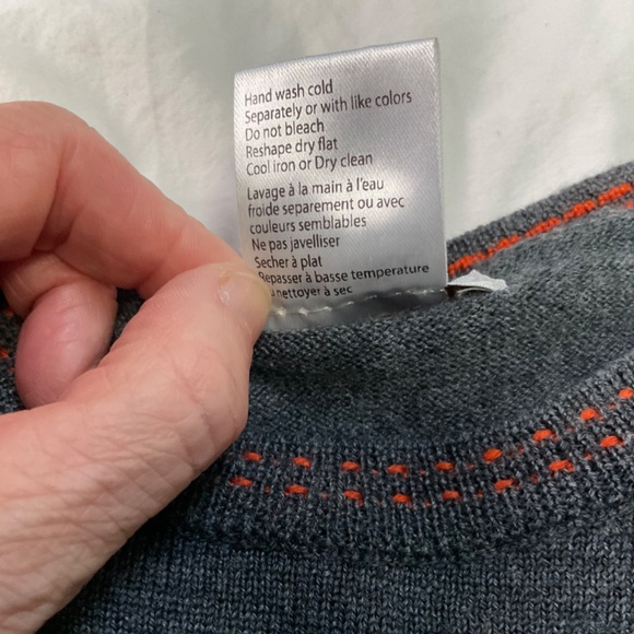 Grey 100% Merino Wool Sweater by Bartolini Women’s Medium - Picture 6 of 7